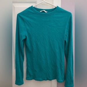 Teal Long Sleeve Women's Top